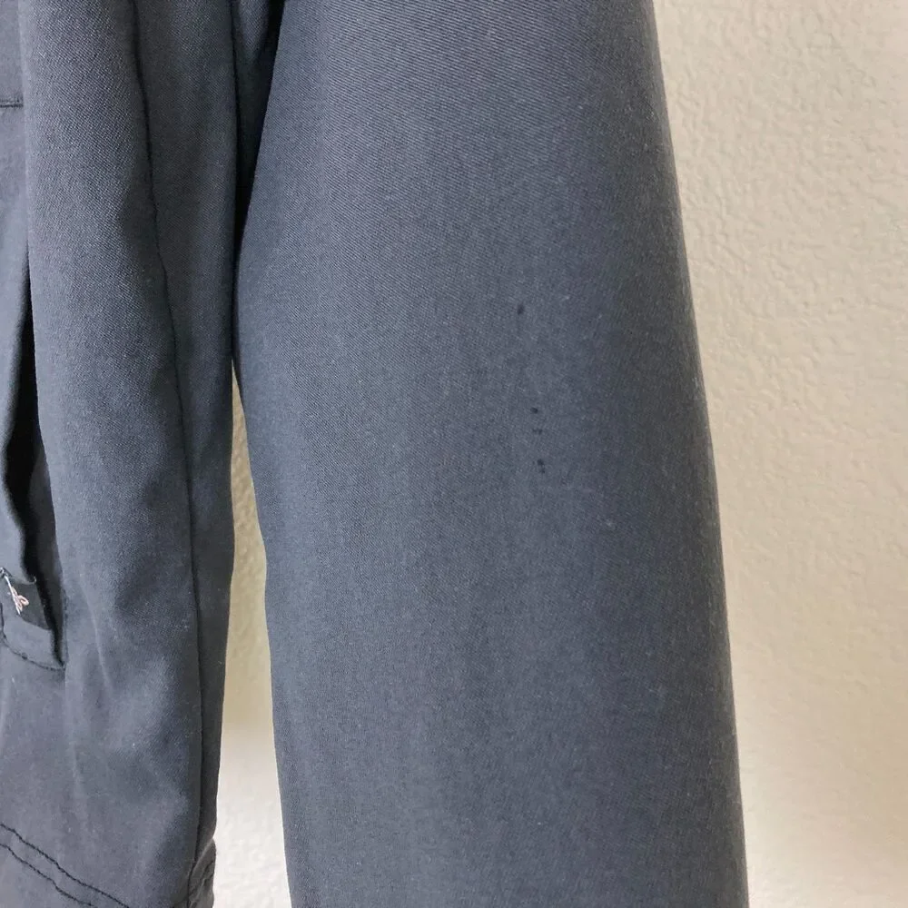 prAna Men's Zip Up Jacket Born From the Experience Size M Black Nylon